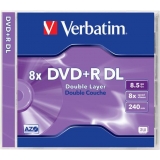 DVD+R Verbatim 8.5GB 8x Dual Layer Jewel Case 43541