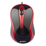 Mouse A4Tech N-350 V-Track 3 Butoane USB Black/Red N-350-2