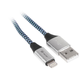 Cablu TRACER USB 2.0 Iphone AM - lightning 1,0m negru și albastru