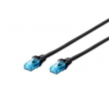 DIGITUS Premium CAT 5e UTP patch cable 0,25m black