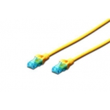 DIGITUS Premium CAT 5e UTP patch cable, Length 0.25m, Color yellow
