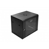 DIGITUS Wallmount cabinet 9U, 600x450mm, black RAL 9004