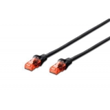 DIGITUS Premium CAT 6 UTP patch cable, Length 3,0 m, Color black