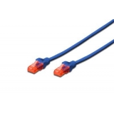 DIGITUS Premium CAT 5e UTP patch cable, Length 1,5 m Color blue