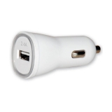 Techly Car USB charger 5V 2.4A, 12/24V, high-power, white