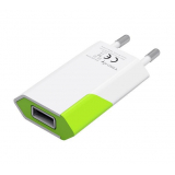 Techly incarcator USB subtire 230V -> 5V/1A alb-verde