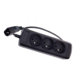 Natec Power Strip 3 SOCKETS for UPS System (IEC CONNECTOR) 0.6m, black