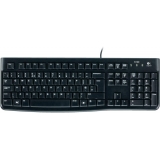 Tastatura Logitech KEYBOARD K120 GERMAN LAYOUT/USB BLACK SILENT 920-002489