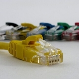 Netrack patch cable RJ45, snagless boot, Cat 5e UTP, 0.25m yellow