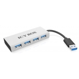 Icy Box 4xPort USB 3.0 Hub, Silver