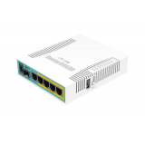 Router hEX PoE, 5 x Gigabit 4 PoE, 1 x SFP, RouterOS L4 - Mikrotik RB960PGS 