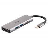 D-Link USB-C 5-PORT USB HUB+HDMI/WITH CARD READER DUB-M530