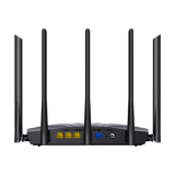 Router Wi-Fi 6, DualBand 2.4Ghz/5GHz, 300+1201Mbps, 5x6dBi, 4 porturi Gigabit - TENDA TND-RX2-PRO 
