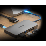 Docking Station D-Link USB-C 6-PORT USB HUB+HDMI/WITH CARD READER+USB-C PD DUB-M610