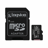 Card memorie Kingston 512GB MICROSDXC CANVAS SELECT/100R A1 C10 CARD + SD ADAPTER SDCS2/512GB