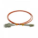 Cablu Emtex Patchcord FO SC/PC-LC/PC, MM OM2 50/125, manta LSZH 2.0mm, duplex 15m, SC-LC-MM2/DX-15 (timbru verde 0.8 lei) 