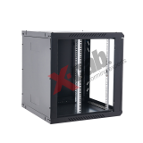 Cabinet metalic de perete 19, tip rack wallmount, 18U 600x600 mm, Xcab S Negru XCAB-18U60S.9004