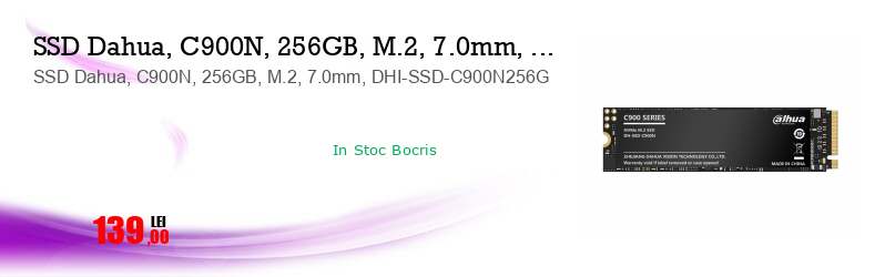 SSD Dahua, C900N, 256GB, M.2, 7.0mm, DHI-SSD-C900N256G