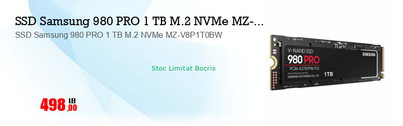 SSD Samsung 980 PRO 1 TB M.2 NVMe MZ-V8P1T0BW