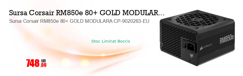 Sursa Corsair RM850e 80+ GOLD MODULARA CP-9020263-EU