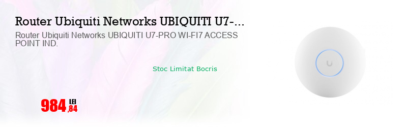 Router Ubiquiti Networks UBIQUITI U7-PRO WI-FI7 ACCESS POINT IND. 