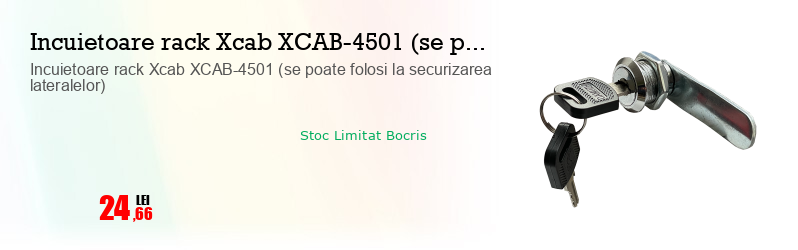 Incuietoare rack Xcab XCAB-4501 (se poate folosi la securizarea lateralelor)