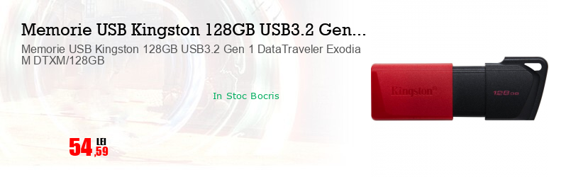 Memorie USB Kingston 128GB USB3.2 Gen 1 DataTraveler Exodia M DTXM/128GB