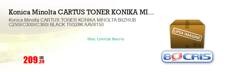 Konica Minolta CARTUS TONER KONIKA MINOLTA BIIZHUB C250I/C300I/C360I BLACK TN328K AAV8150 